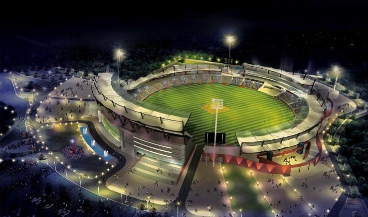 Rajiv Gandhi International Cricket Stadium : Capacity - 60,000